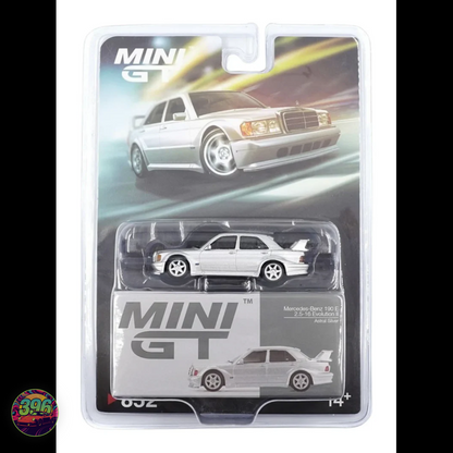 [BLISTER] Mercedes-Benz 190E 2.5-16 Evolution II in Astral Silver – 1:64 Diecast Model