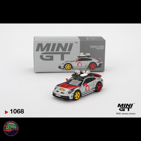 [BLISTER] Porsche 911 Dakar "Uncle Rally" #19 Rally Livery – 1:64 Mini GT Diecast Model #863