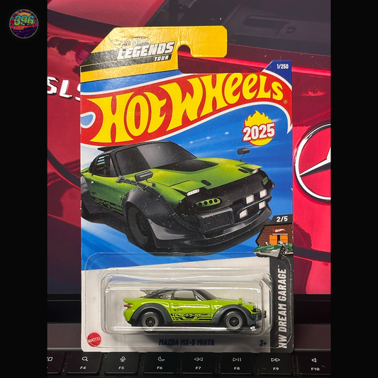 Hot Wheels Mazda MX-5 Miata 1:64 Diecast - 2025 Legends Tour Winner HW Dream Garage