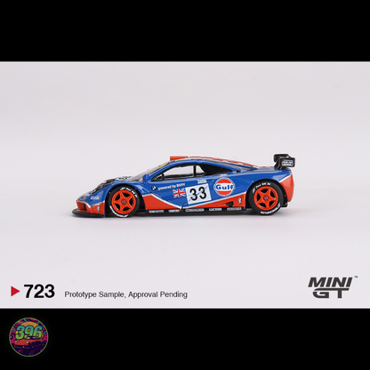 [BLISTER] McLaren F1 GTR #33 Gulf Livery 1996 Le Mans 24 Hrs – 1:64 Mini GT Diecast Model #723