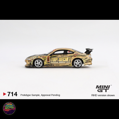 [BLISTER] Nissan Silvia S15 Top Secret D1GP – 1:64 Mini GT Diecast Model (D1 Grand Prix Edition)