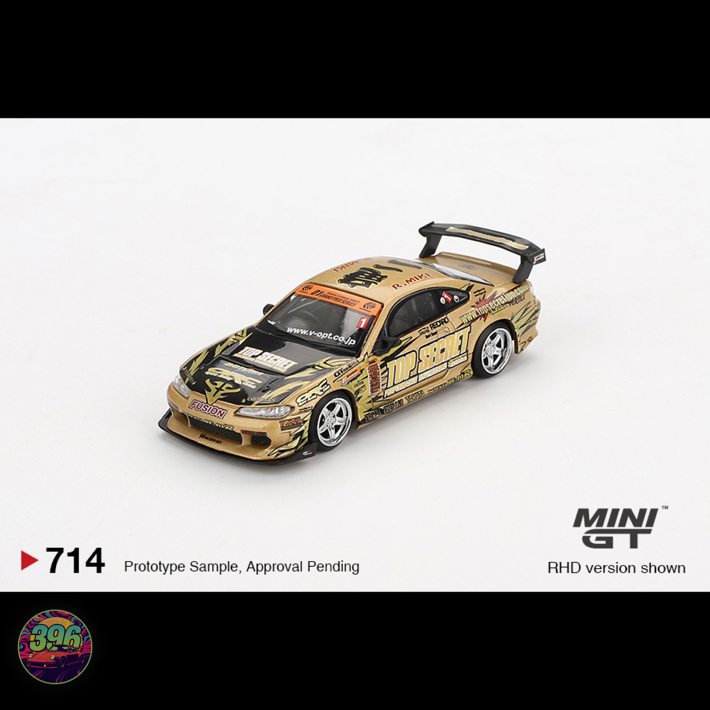 [BLISTER] Nissan Silvia S15 Top Secret D1GP – 1:64 Mini GT Diecast Model (D1 Grand Prix Edition)