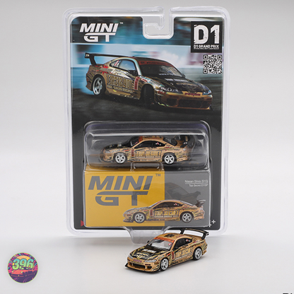[BLISTER] Nissan Silvia S15 Top Secret D1GP – 1:64 Mini GT Diecast Model (D1 Grand Prix Edition)