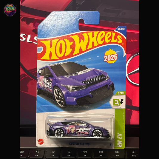Hot Wheels Custom Kia EV6 1:64 Diecast - 2025 HW EV Series Anime Livery