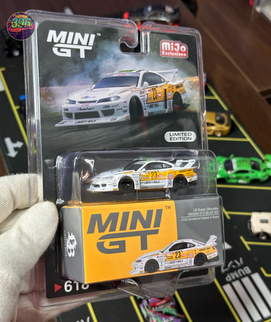 Mini GT Nissan S15 SILVIA LB-Super Silhouette #23 1:64 Diecast - 2022 Goodwood Festival of Speed Edition