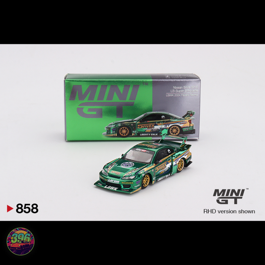 [BLISTER] Nissan Silvia S15 LB-Super Silhouette LBWK 2024 Fausto Racing – 1:64 Mini GT Diecast Model #858