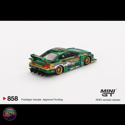 [BLISTER] Nissan Silvia S15 LB-Super Silhouette LBWK 2024 Fausto Racing – 1:64 Mini GT Diecast Model #858
