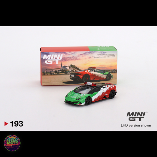 [BLISTER] Lamborghini Huracán EVO Follow Me Airport Car – 1:64 Mini GT MiJo Exclusives Limited Edition