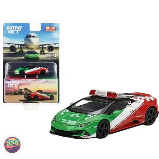 [BLISTER] Lamborghini Huracán EVO Follow Me Airport Car – 1:64 Mini GT MiJo Exclusives Limited Edition