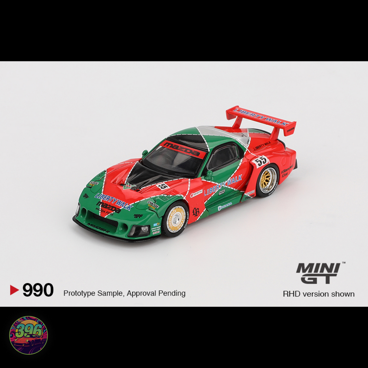 [BLISTER] Mazda RX-7 LB-Super Silhouette #55 787B Livery – 1:64 Mini GT Diecast Model #990