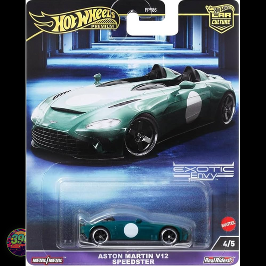Aston Martin V12 Speedster British Racing Green – Hot Wheels Premium Car Culture Exotic Envy 1:64 Diecast (4/5)