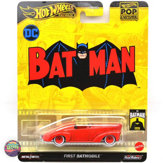 First Batmobile Red DC Batman 85th Anniversary – Hot Wheels Premium Pop Culture 1:64 Diecast