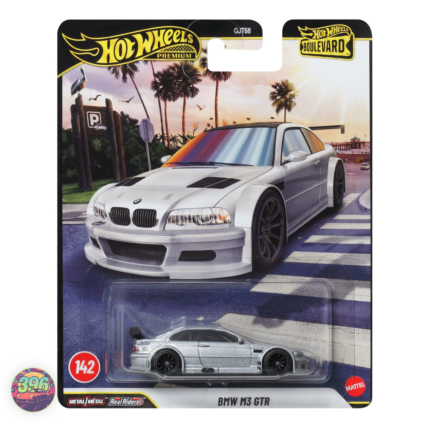 BMW M3 GTR Silver – Hot Wheels Premium Boulevard 1:64 Diecast #142