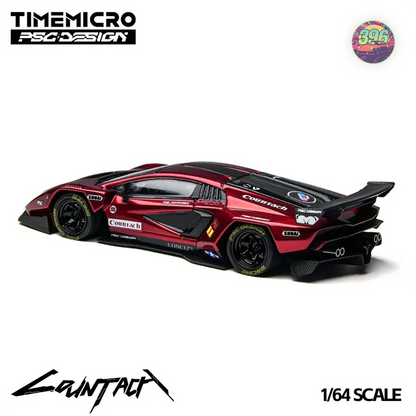 TimeMicro x PSC Design - Lamborghini Countach in Metallic Red – 1:64 Time Micro x PSC Design Diecast Model