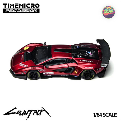 TimeMicro x PSC Design - Lamborghini Countach in Metallic Red – 1:64 Time Micro x PSC Design Diecast Model