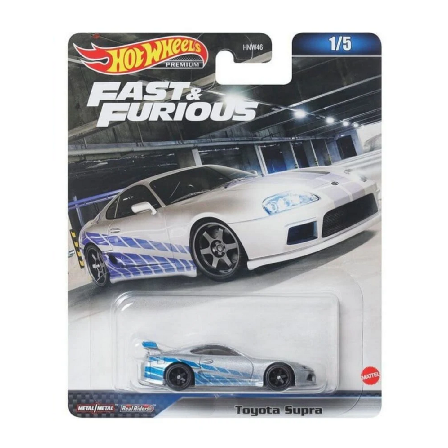 Toyota Suprai in White & Blue Fast & Furious – Hot Wheels Premium 1:64 Diecast (1/5)