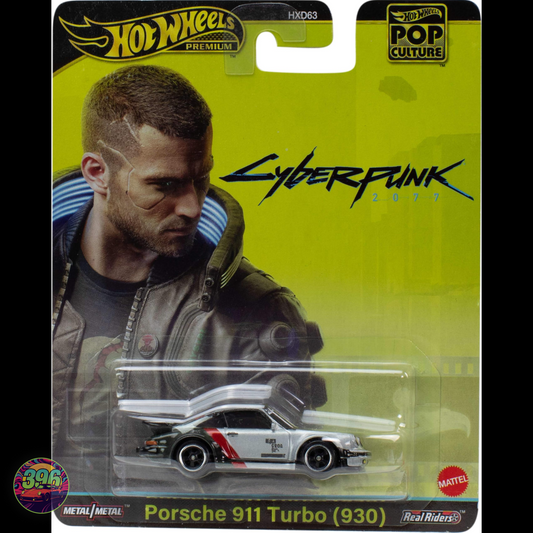 Porsche 911 Turbo (930) Silver Cyberpunk 2077 – Hot Wheels Premium Pop Culture 1:64 Diecast