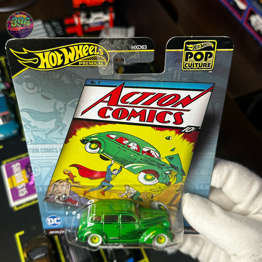 🔥 Hot Wheels Premium Pop Culture: Action Comics #1 Action Sedan