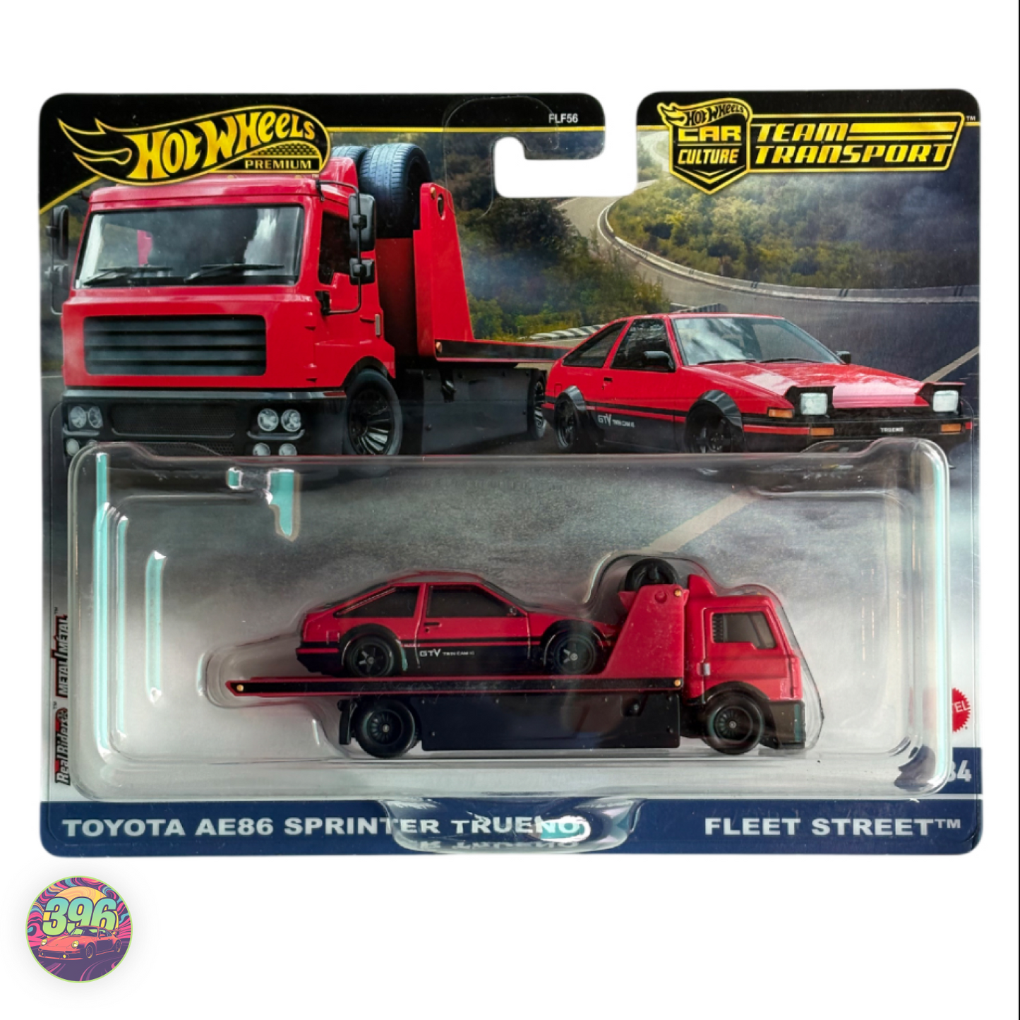 [MRP] Toyota AE86 Sprinter Trueno Red - Hot Wheels Premium Car Culture Team Transport 1:64 Diecast