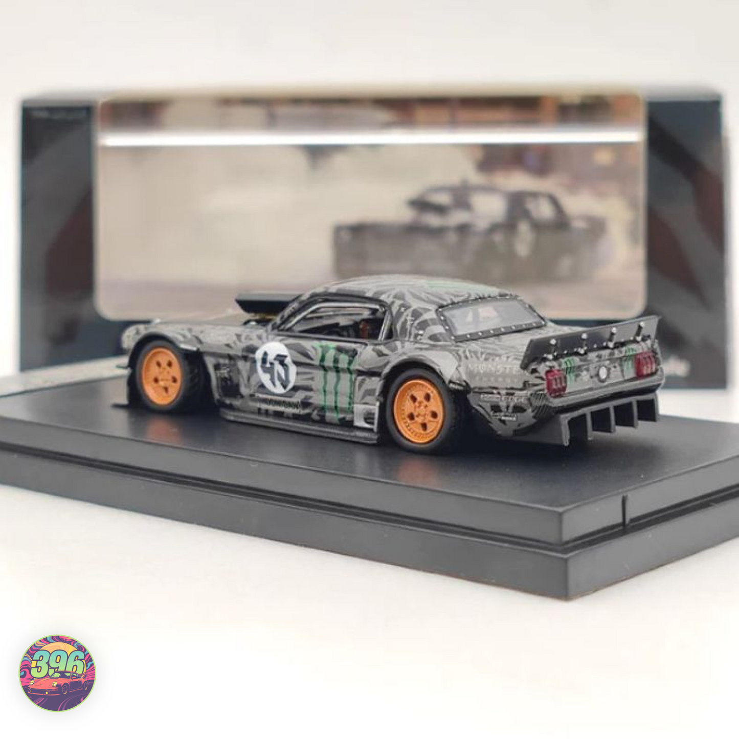 SM Street Weapon 1965 Mustang Hoonicorn RTR [Black]  1:64 Diecast Model