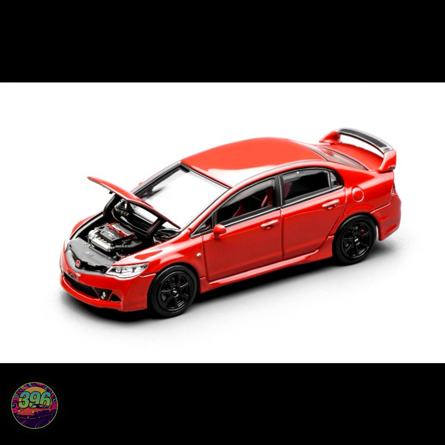 MotorHelix Honda Mugen FD2 Civic Type R Milano Red 1:64 Diecast Model