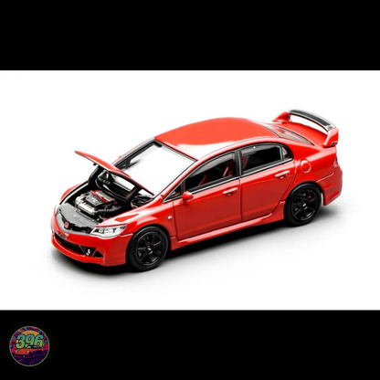 MotorHelix Honda Mugen FD2 Civic Type R Milano Red 1:64 Diecast Model