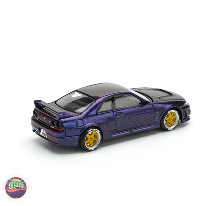 Pop Race - Nissan Skyline GT-R R33 Midnight Purple with Opening Hood – 1:64 Pop Race Diecast Model