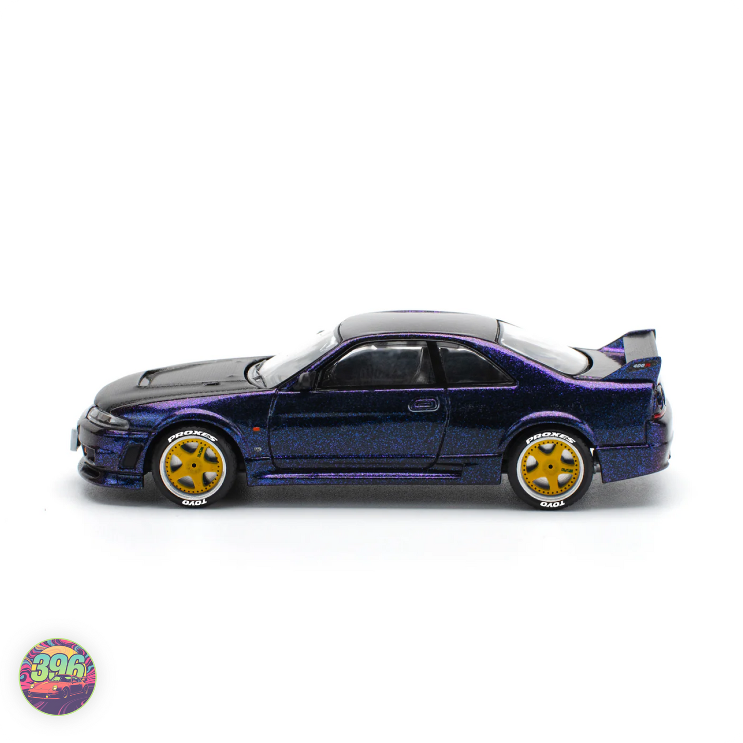 Pop Race - Nissan Skyline GT-R R33 Midnight Purple with Opening Hood – 1:64 Pop Race Diecast Model
