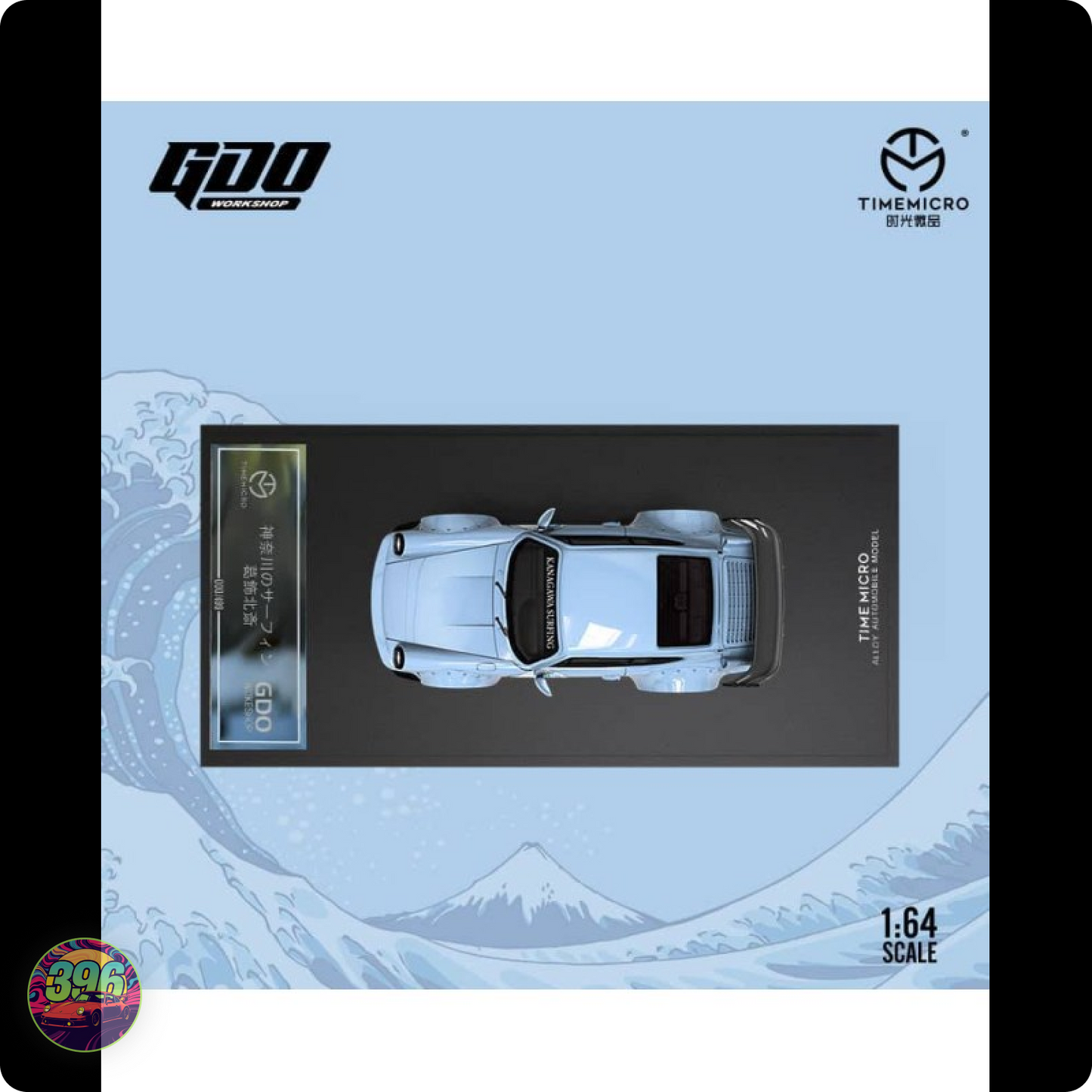 TimeMicro - Porsche RWB 964 "Kanagawa  Great Wave" Livery – 1:64 Time Micro x GDO Workshop Diecast Model