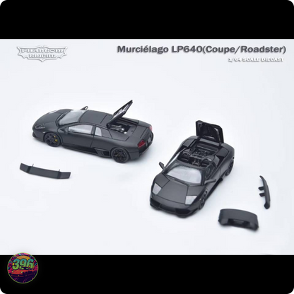 [PRE-ORDER] Phantom Knight - Lamborghini Murciélago LP640 Coupe & Roadster Matte Black – 1:64 Phantom Knight Diecast Model