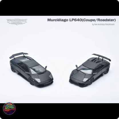 [PRE-ORDER] Phantom Knight - Lamborghini Murciélago LP640 Coupe & Roadster Matte Black – 1:64 Phantom Knight Diecast Model