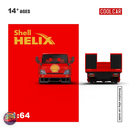 [PRE-ORDER] Cool Car - Shell Helix V-Power Flatbed Race Transporter Truck – 1:64 Cool.Car Diecast Model