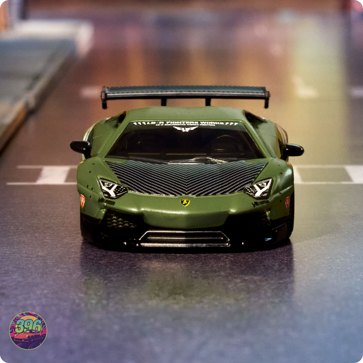 [PRE ORDER] Elite64 - LBWK Lamborghini Aventador LP 700-4 Green LB Performance – 1:64 Hot Wheels Elite 64 Diecast Model #21