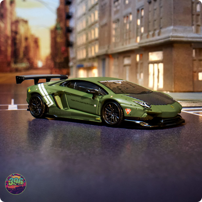 [PRE ORDER] Elite64 - LBWK Lamborghini Aventador LP 700-4 Green LB Performance – 1:64 Hot Wheels Elite 64 Diecast Model #21