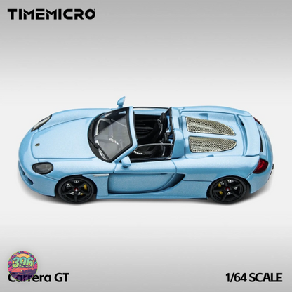 TimeMicro Porsche Carrera GT in Gulf Blue 1:64 Diecast Model
