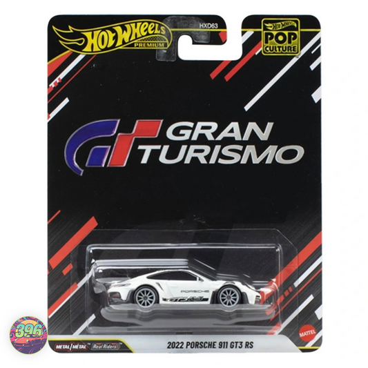 [COMBO] Porsche 911 GT3 RS Gran Turismo White + '84 Corvette MTV – Hot Wheels Premium Pop Culture 1:64 Diecast
