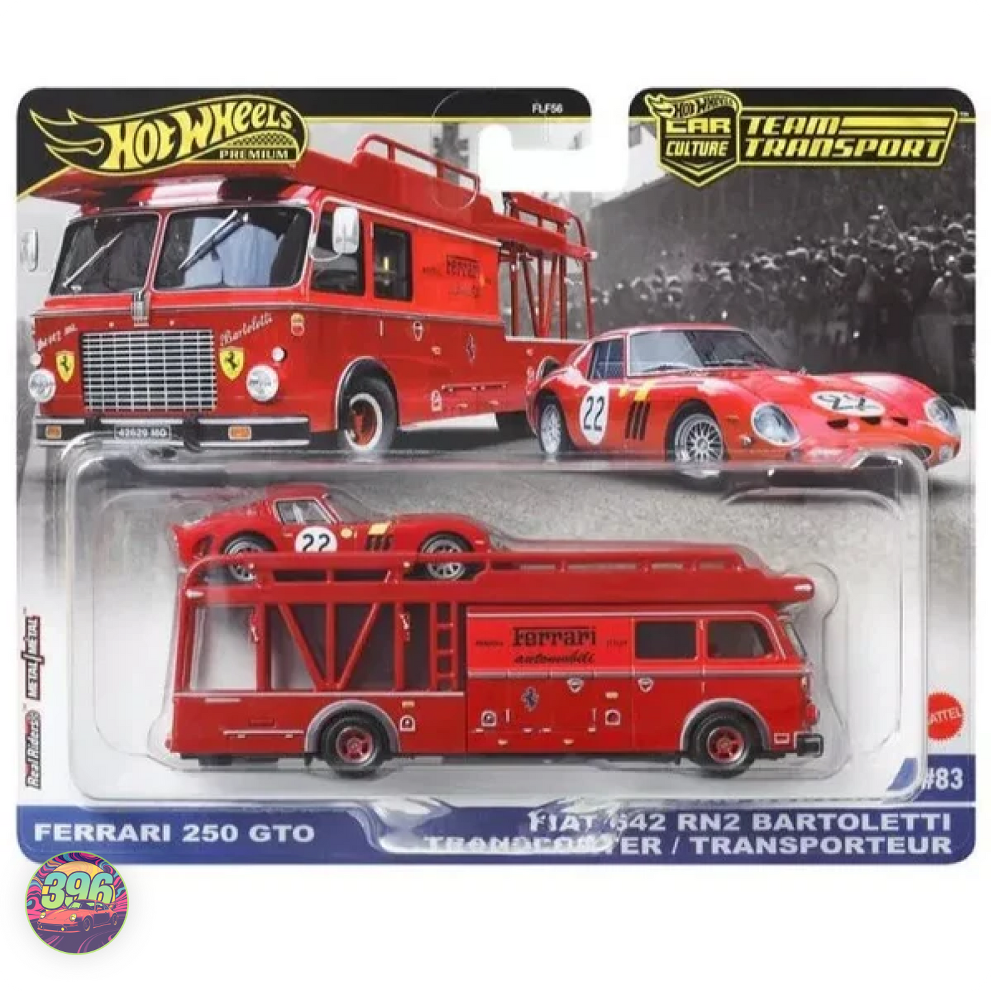 [MRP] Hot Wheels Team Transport - Ferrari Bartoletti Transporter + Color Reveal Shifters Combo – Hot Wheels Premium Car Culture Team Transport 1:64 Diecast Set #83