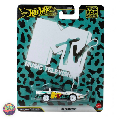 [COMBO] Porsche 911 GT3 RS Gran Turismo White + '84 Corvette MTV – Hot Wheels Premium Pop Culture 1:64 Diecast