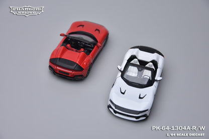 [PRE-ORDER] Phantom Knight - Ferrari 12 Cilindri Spider with Opening Hood in Red & White – 1:64 Phantom Knight Diecast Model PK-64-1304A
