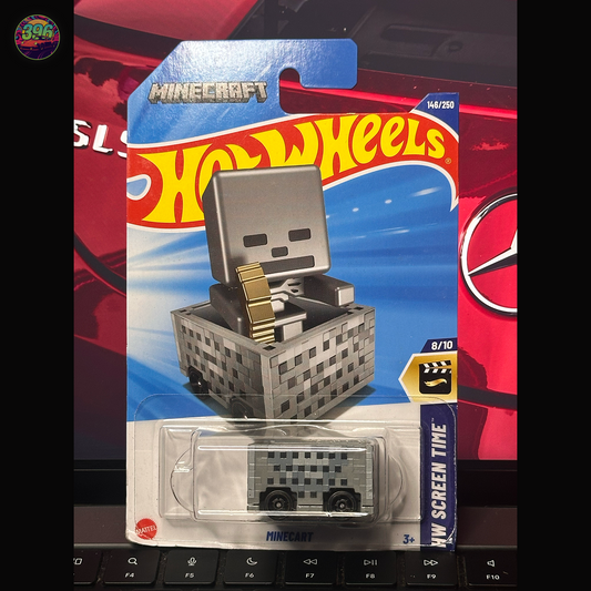 Hot Wheels Minecraft Minecart 1:64 Diecast - HW Screen Time