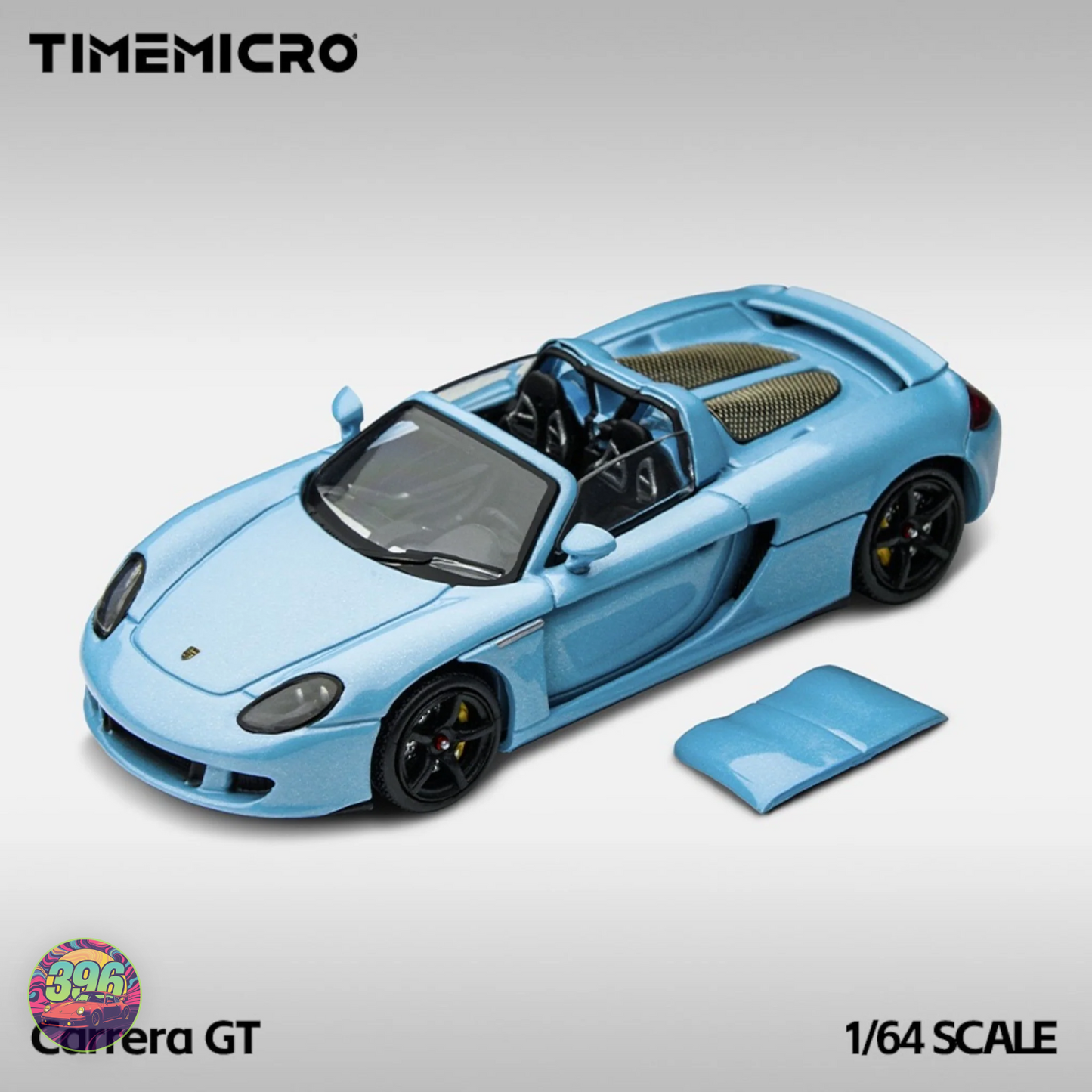 TimeMicro Porsche Carrera GT in Gulf Blue 1:64 Diecast Model