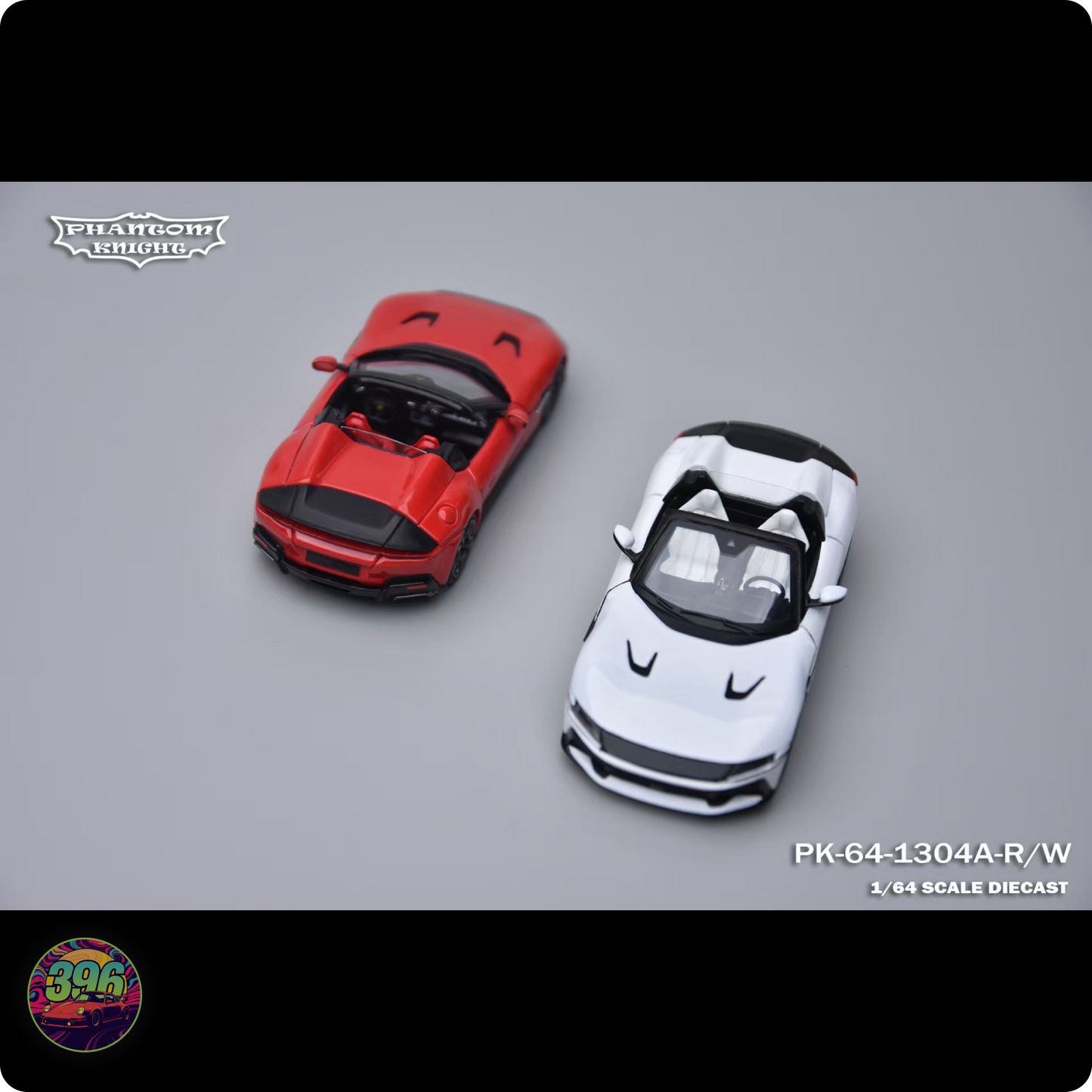 [PRE-ORDER] Phantom Knight - Ferrari 12 Cilindri Spider with Opening Hood in Red  – 1:64 Phantom Knight Diecast Model PK-64-1304A