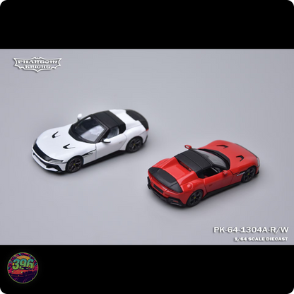[PRE-ORDER] Phantom Knight - Ferrari 12 Cilindri Spider with Opening Hood in Red  – 1:64 Phantom Knight Diecast Model PK-64-1304A