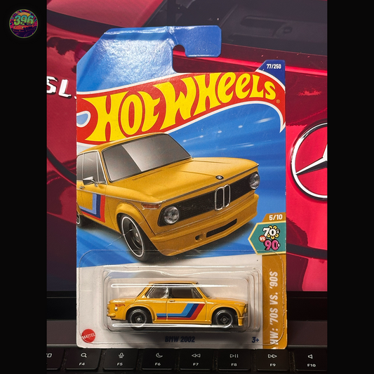 Hot Wheels BMW 2002 1:64 Diecast - ’70s vs ’90s Series Classic German Car