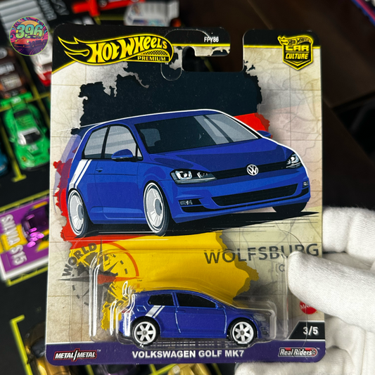 🔥 Hot Wheels Premium: Volkswagen Golf MK7 - 1/64 Diecast Car