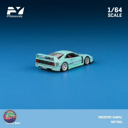 Finclassically Ferrari F40 in Gulf Blue 1:64 Diecast Model [PRELOVED]
