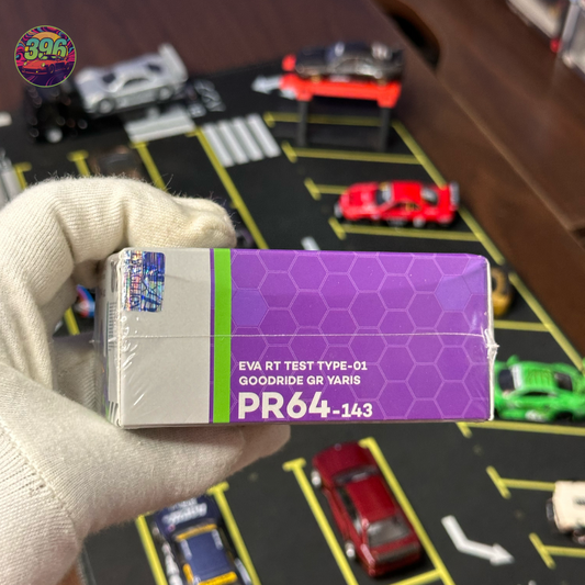 Pop Race Toyota GR Yaris EVA RT Test Type-01 Goodride 1:64 Diecast - Neon Genesis Evangelion Livery