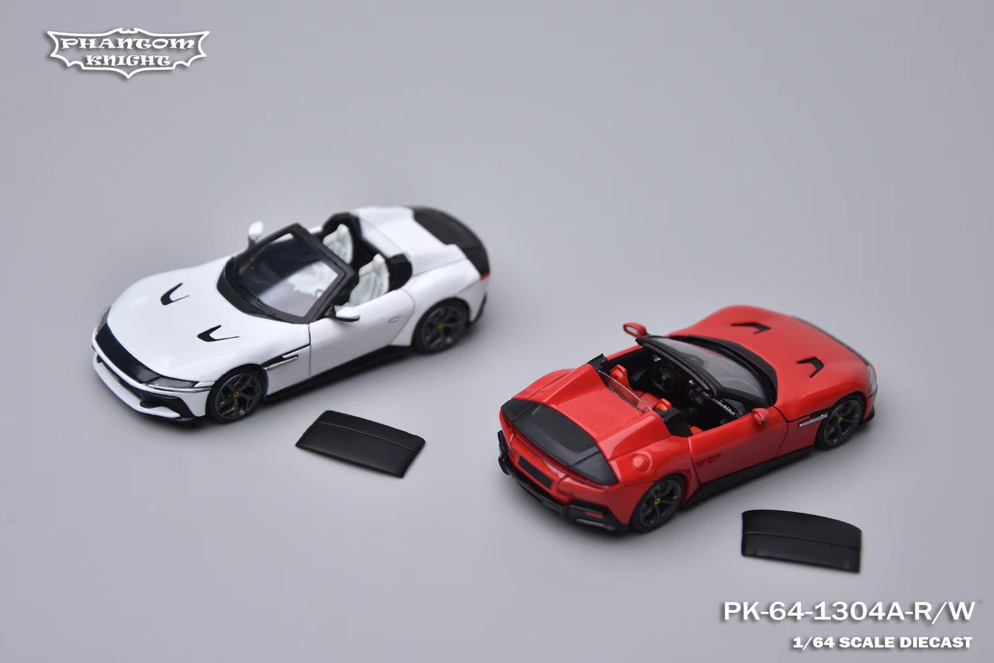 [PRE-ORDER] Phantom Knight - Ferrari 12 Cilindri Spider with Opening Hood in Red & White – 1:64 Phantom Knight Diecast Model PK-64-1304A