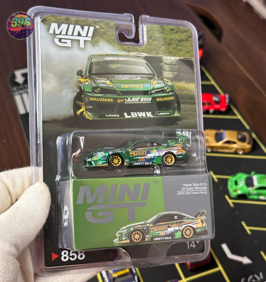 Mini GT Nissan Silvia (S15) LB-Super Silhouette LBWK 2024 Fausto Racing 1:64 Diecast - Blister Pack