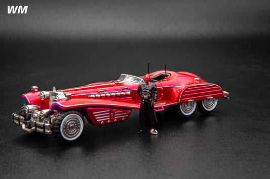 [PRE ORDER] WM Models Red Masked Hero Fantasy Roadster with Figure – Red